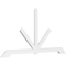 Ekena Millwork Vanguard Architectural Grade PVC Gable Bracket, 96"W x 48"H x 2"D x 4"F, 12/12 Pitch GBP096X48X0204VAN00 - alternate 1